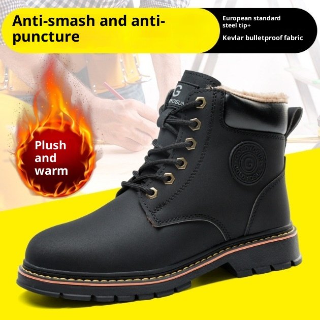 Rugged Protective Work Boots for Men and Women, Couple Style - Image 3