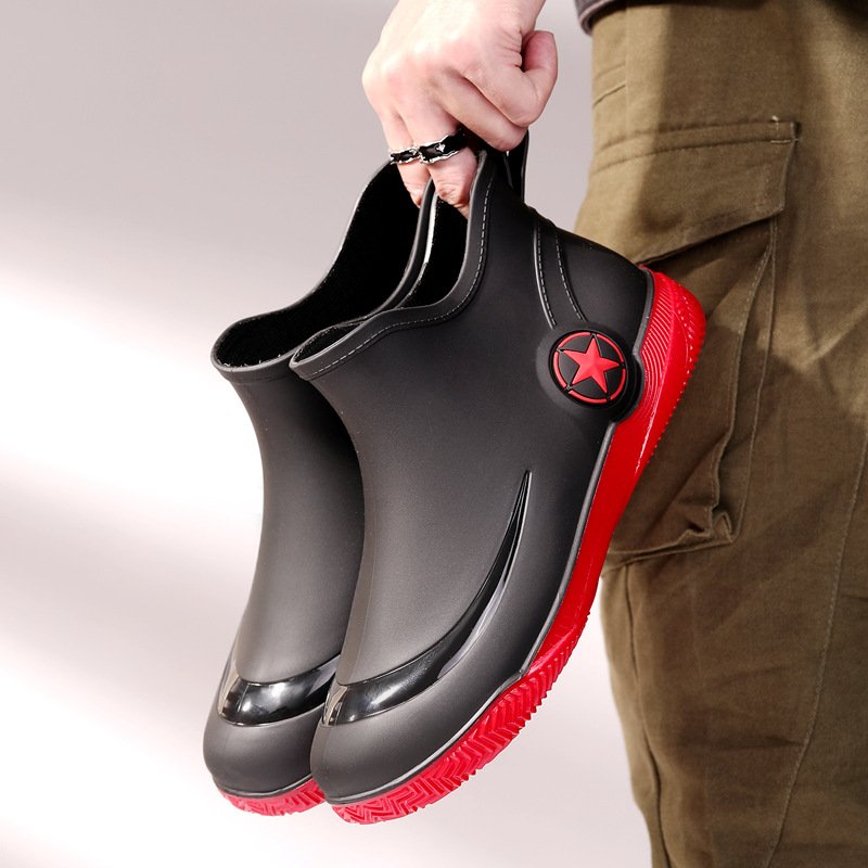 Stylish Short Rain Boots for Men and Women, Non-Slip, Waterproof - Image 3