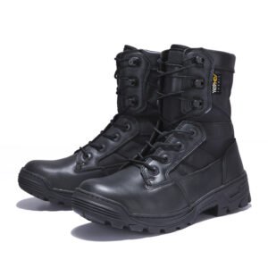 Durable Waterproof Tactical Military Boots with Breathable Mesh Panels